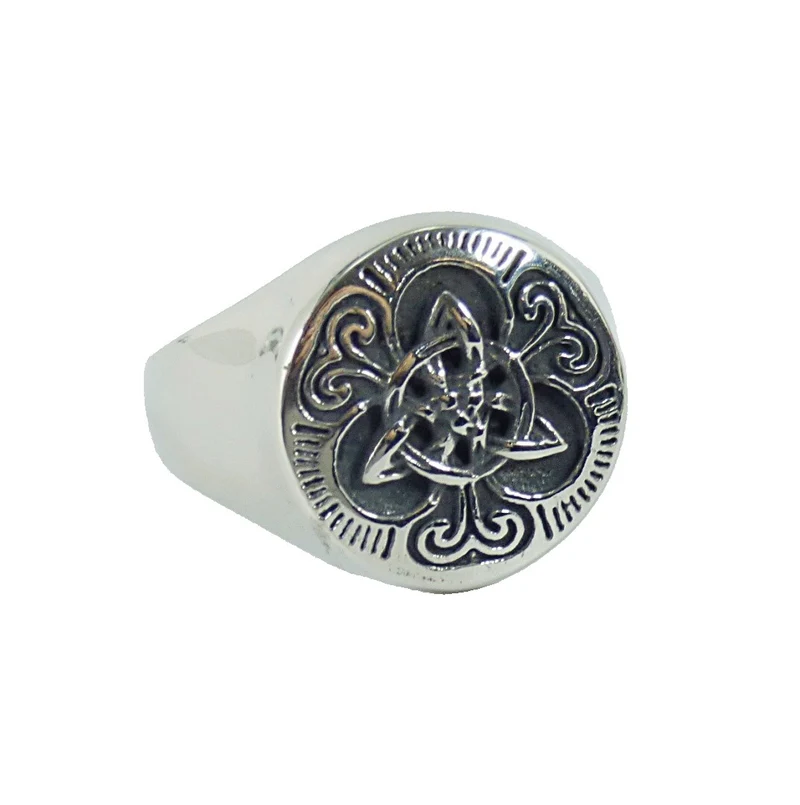 Ring Fingerring Edelstahl Keltischer Siegelring Odin Biker Rocker