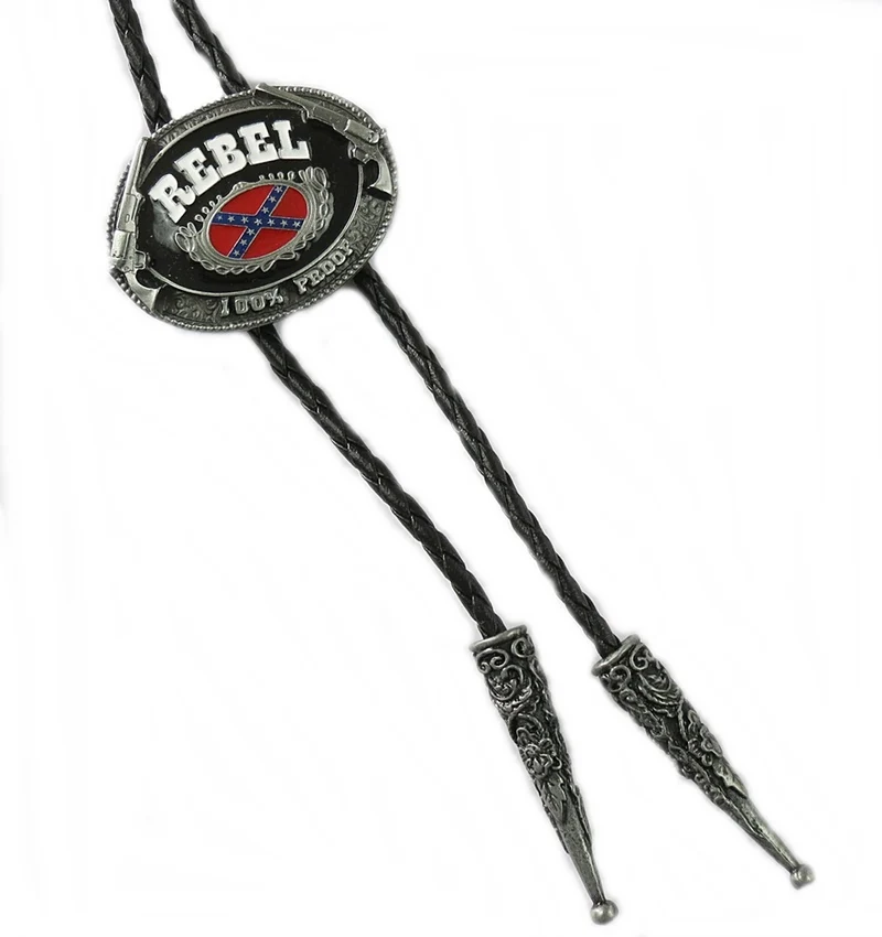 Bolo Tie Westernkrawatte Rebel mit Clip lizensiert
