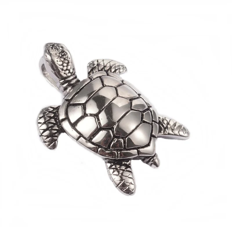 Anhänger Kettenanhänger aus Edelstahl Schildkröte Turtle