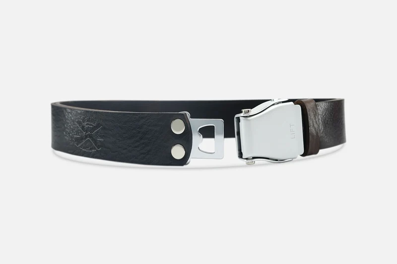 GÜRTEL BIG DARKBROWN/SILBER