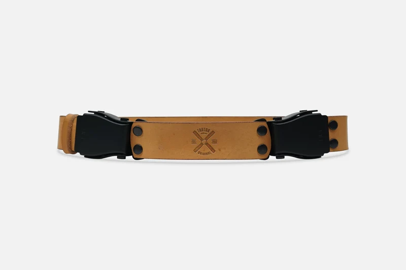 2-SCHNALLENGÜRTEL STANDARD COGNAC LIGHT/SCHWARZ
