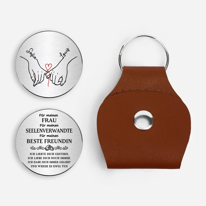 Ich Habe Dich Immer Geliebt - Personalisierte Paar Geschenke | Pocket Hug Schlüsselanhänger