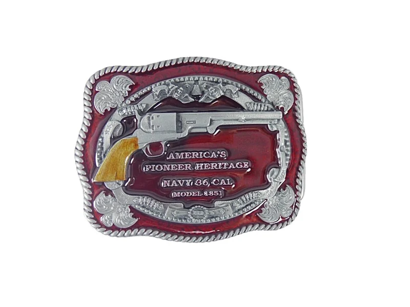Buckle Gürtelschnalle Gürtelschließe Westernbuckle Navy Colt lizensiert