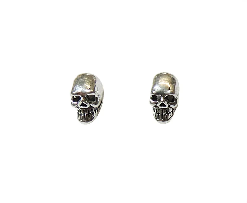 Ohrringe Ohrstecker Totenkopf Skull 925er Sterling Silber Biker