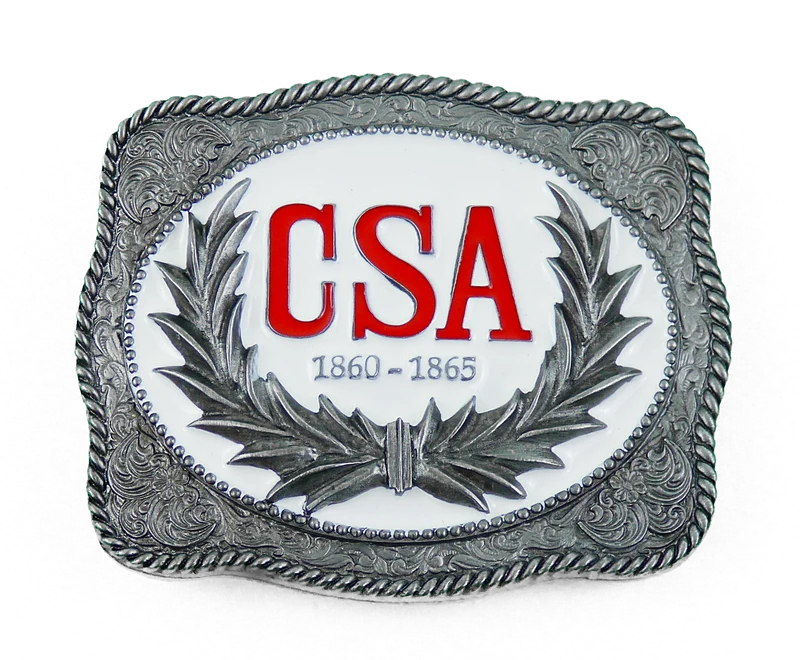Buckle Gürtelschnalle Gürtelschließe Westernbuckle CSA 1860-1865 lizensiert