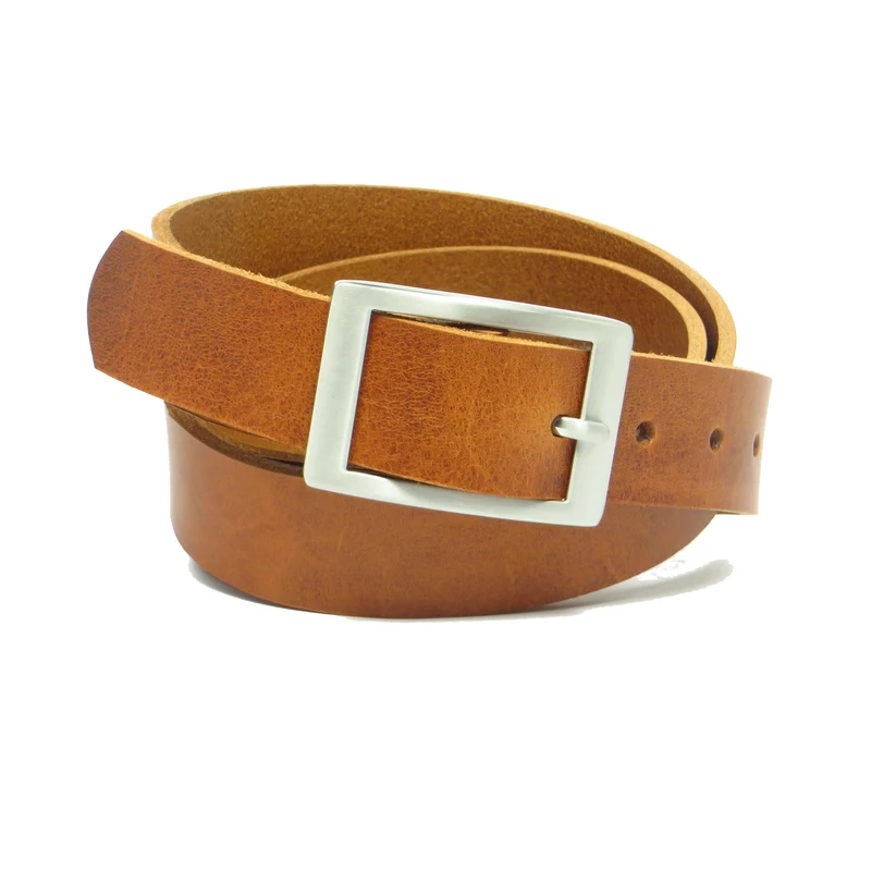 Ledergürtel 3 cm breit Rindsleder cognac braun
