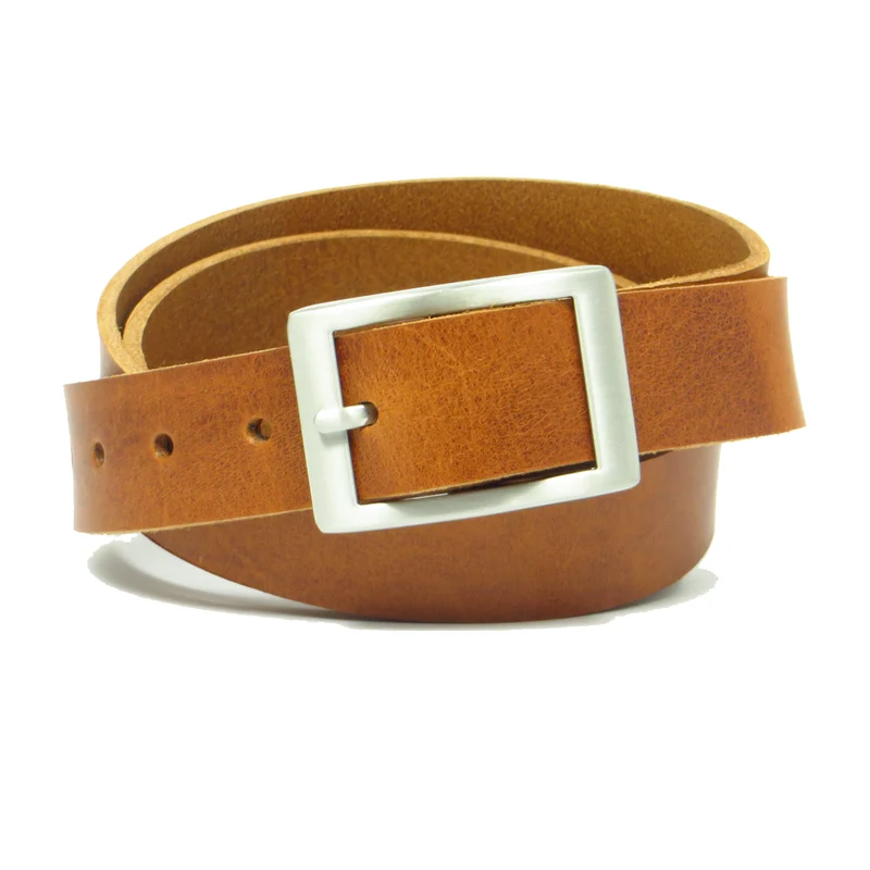 Ledergürtel 3 cm breit Rindsleder cognac braun
