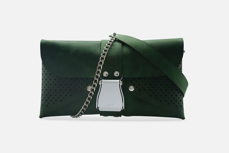 HANDTASCHE VINTAGE FOREST/SILBER