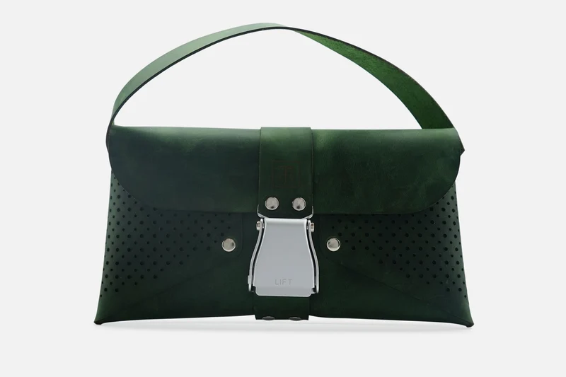 HANDTASCHE VINTAGE FOREST/SILBER