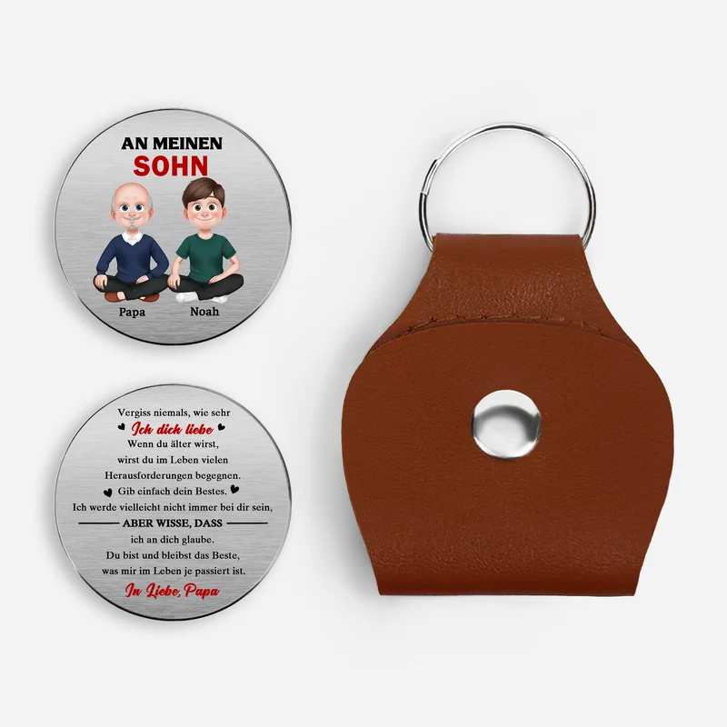 An Meine Tochter Sprüche Von Papa - Personalisiertes Geschenk | Pocket Hug Schlüsselanhänger Tochter Sohn