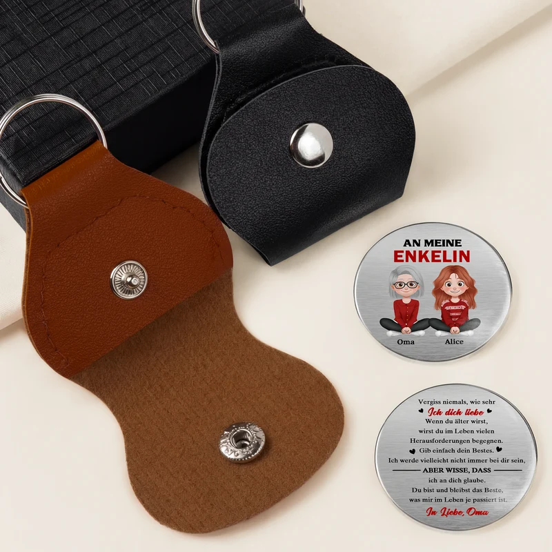 An Meine Tochter Sprüche Von Papa - Personalisiertes Geschenk | Pocket Hug Schlüsselanhänger Tochter Sohn