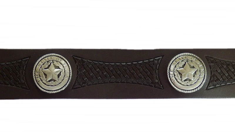 Gürtel Wechselgürtel Westerngürtel Leder punziert Lone Star schwarz braun 70-140