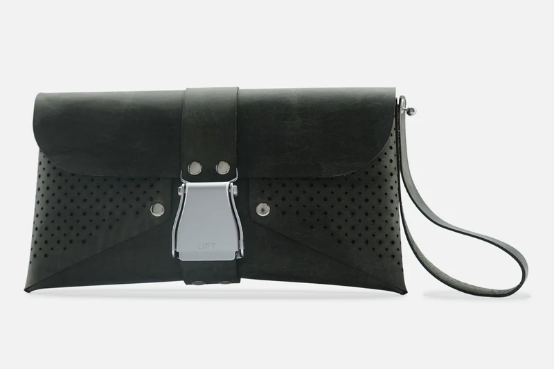 HANDTASCHE VINTAGE GRANIT/SILBER