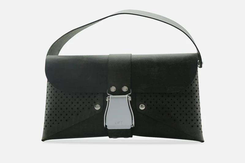 HANDTASCHE VINTAGE GRANIT/SILBER
