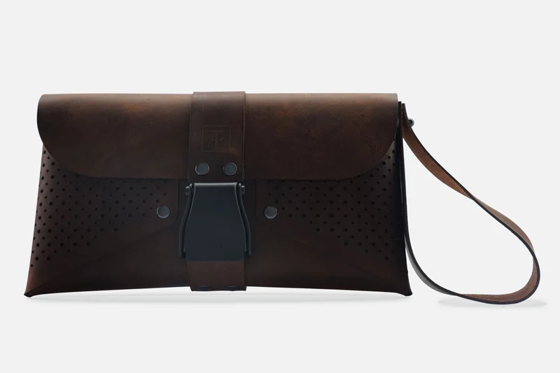 HANDTASCHE VINTAGE BROWN/SCHWARZ