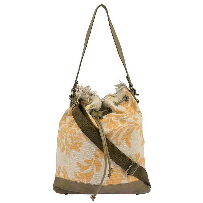 DESIDERIUS Bucket Bag Loona in Gelb/Beige
