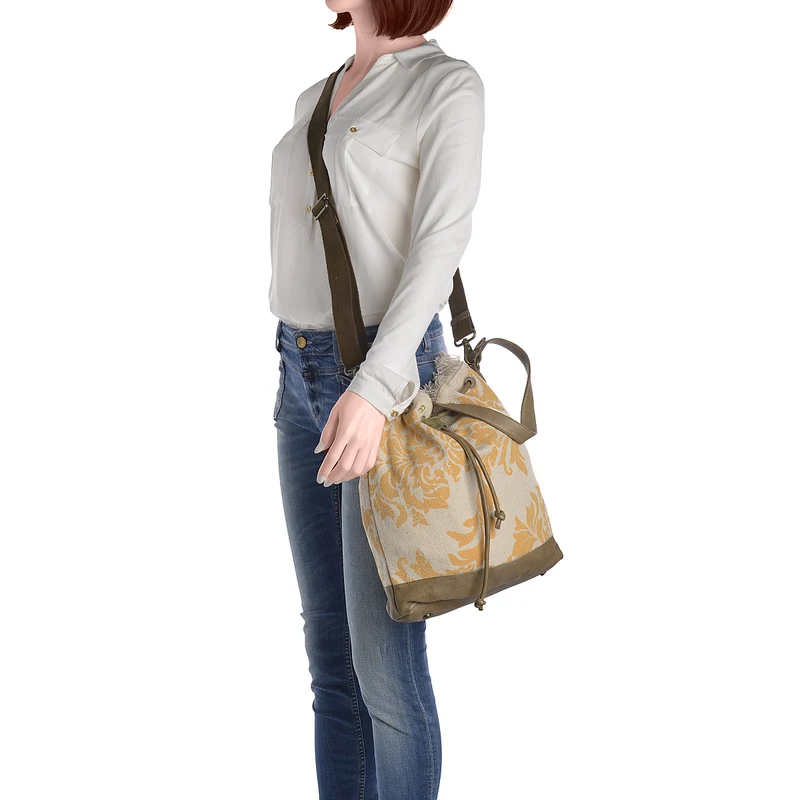 DESIDERIUS Bucket Bag Loona in Gelb/Beige
