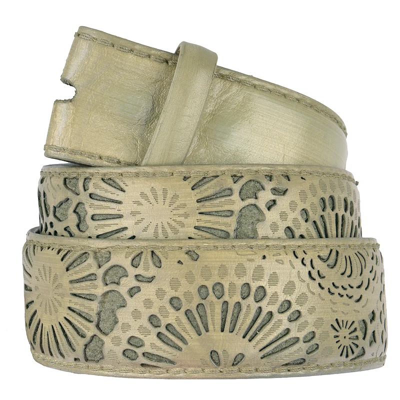 Reptile's House Gürtel Round in Khaki 4cm