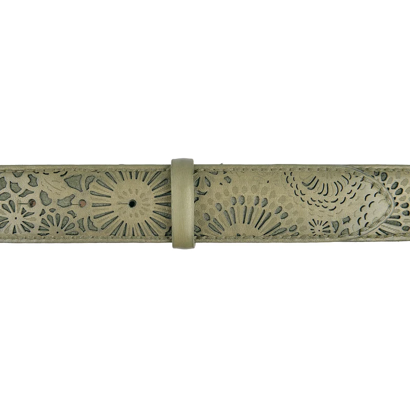Reptile's House Gürtel Round in Khaki 4cm