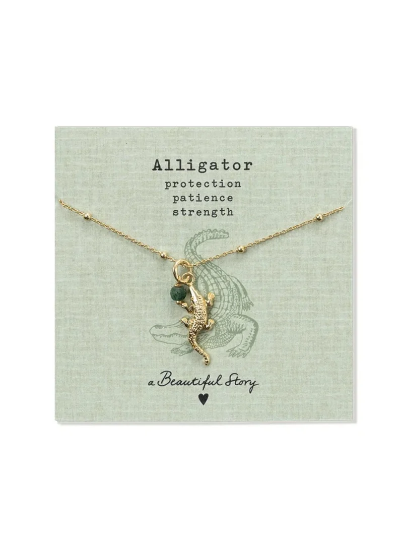 Instinct Alligator Aventurine Halskette