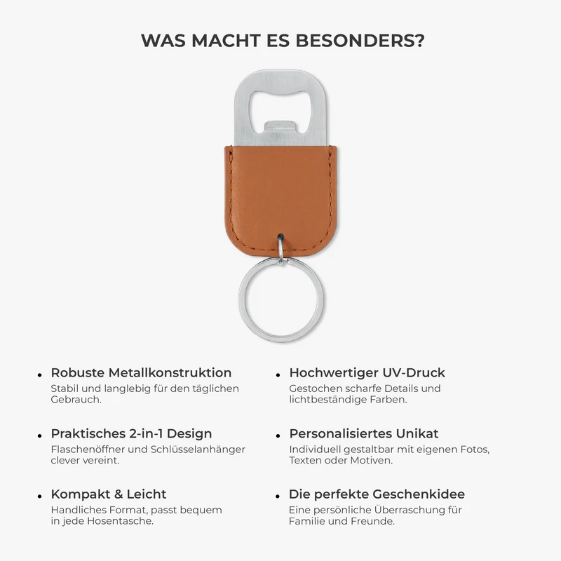 Sportarten - Personalisiertes Geschenk | Flaschenöffner Schlüsselanhänger