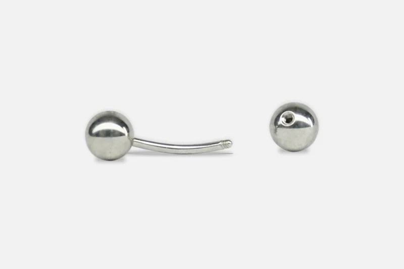 PIERCING LANG SILBER