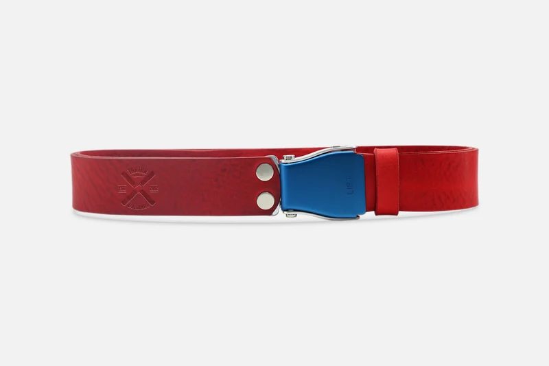 GÜRTEL STANDARD RUBIN/BLAU