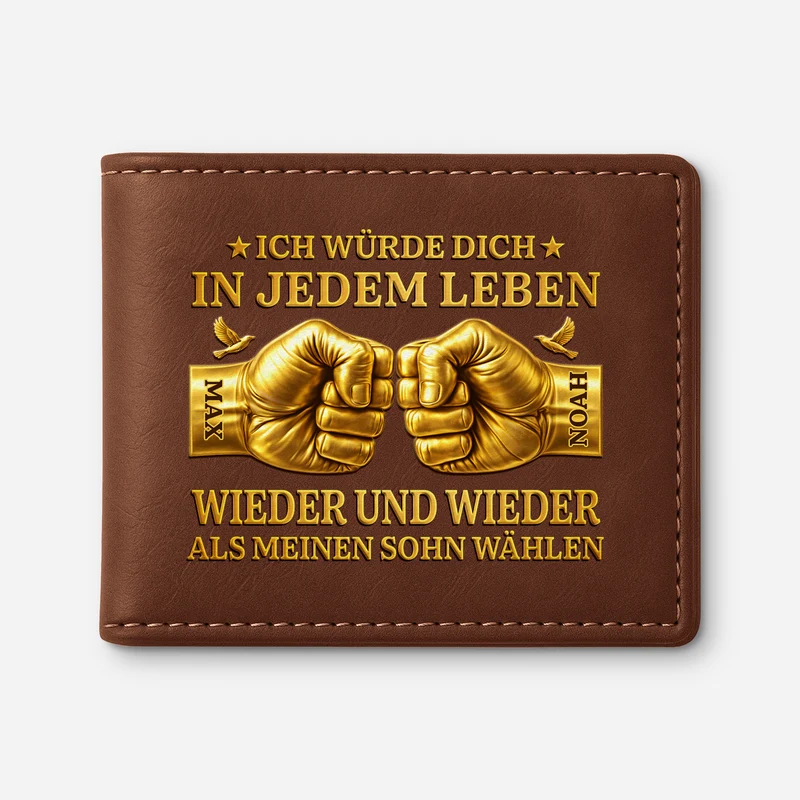 [3D-Optik] Immer Wieder Meinen Papa/Opa - Personalisierte Geschenke Herren | Portemonnaie
