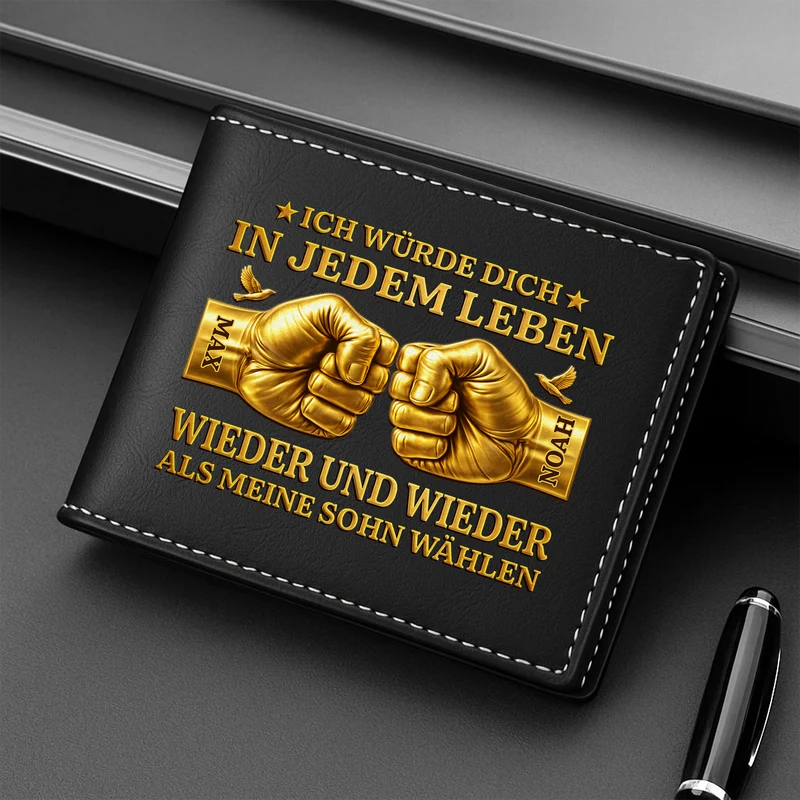 [3D-Optik] Immer Wieder Meinen Papa/Opa - Personalisierte Geschenke Herren | Portemonnaie