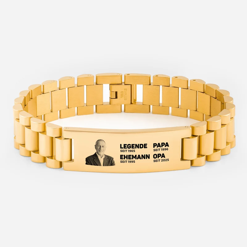 Die Legende Uhrenband - Personalisierte Geschenke Foto | Armband Papa Opa