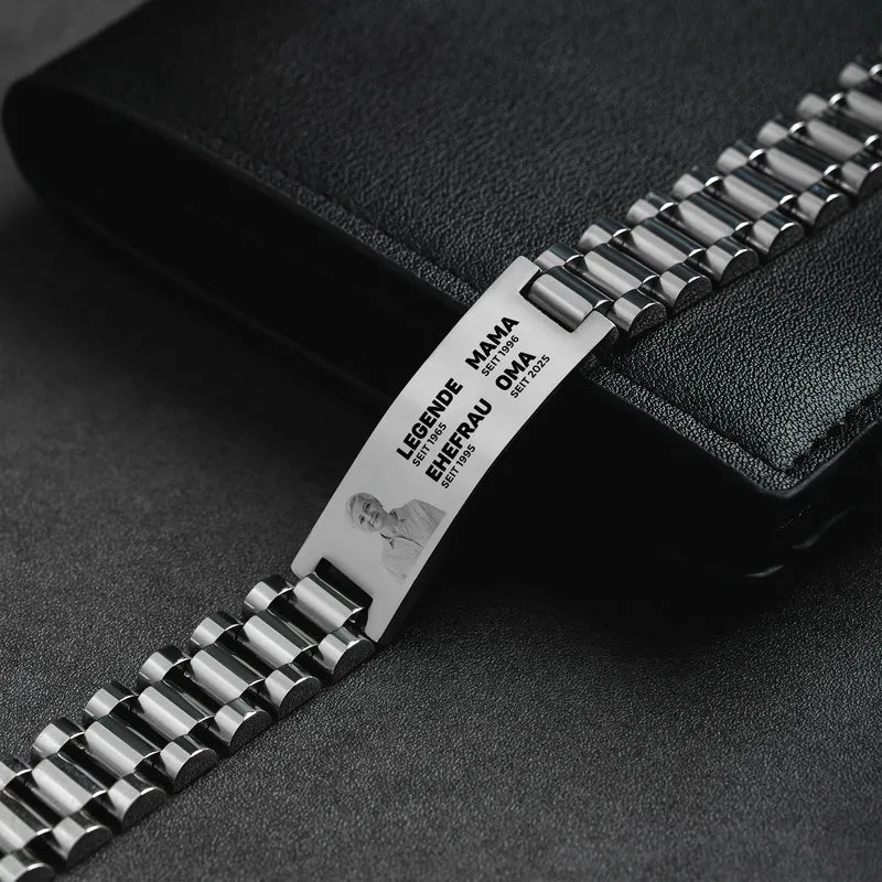 Die Legende Uhrenband - Personalisierte Geschenke Foto | Armband Papa Opa
