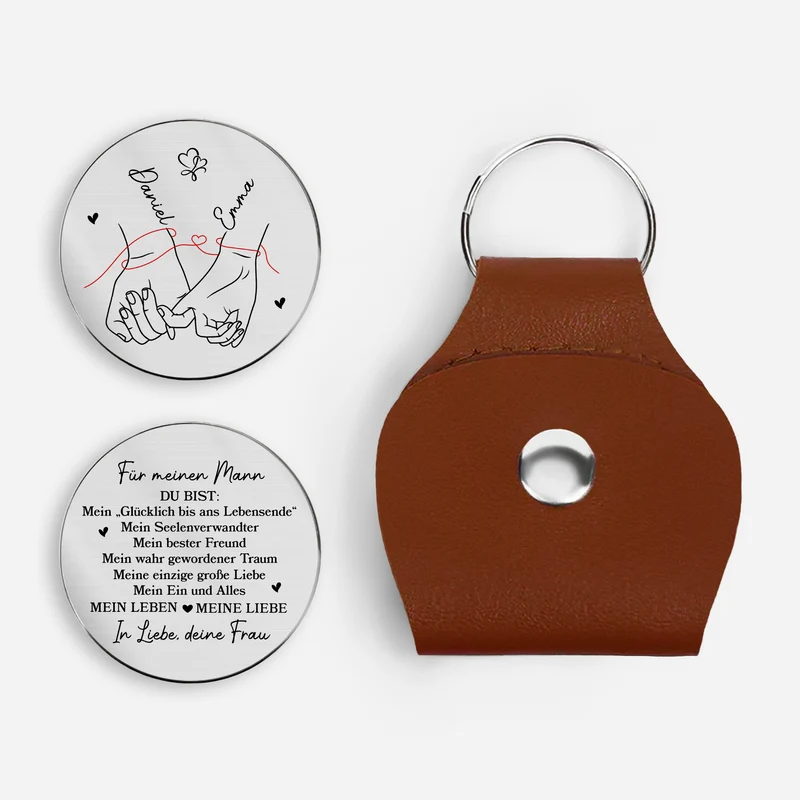 Mein Ein Und Alles - Personalisierte Paar Geschenke | Pocket Hug Schlüsselanhänger