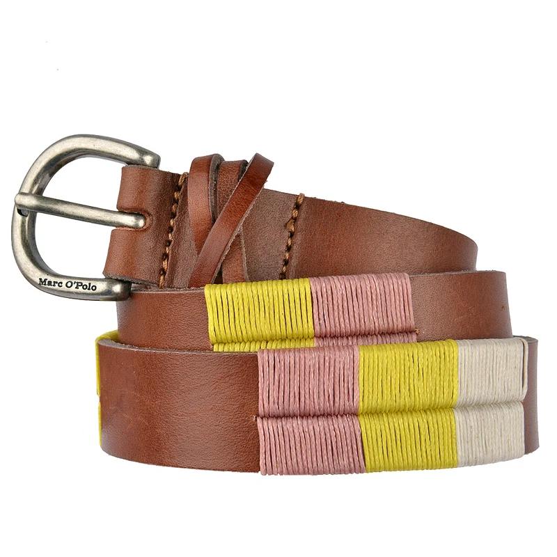 Marc O'Polo Gürtel 2,5 cm in Braun Multicolor