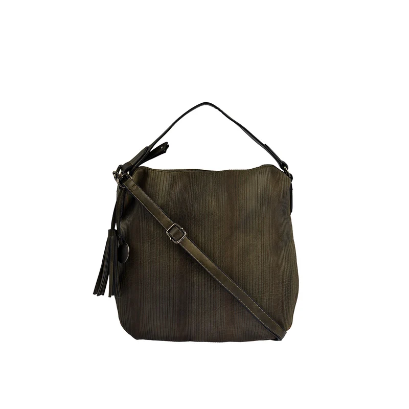 SURI FREY Beuteltasche Audrey Linecut in Grün