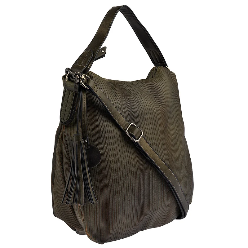 SURI FREY Beuteltasche Audrey Linecut in Grün