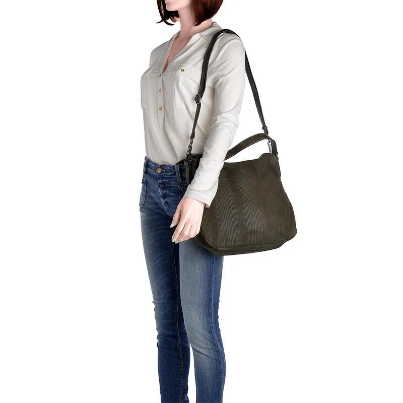 SURI FREY Beuteltasche Audrey Linecut in Grün