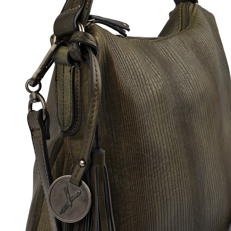 SURI FREY Beuteltasche Audrey Linecut in Grün