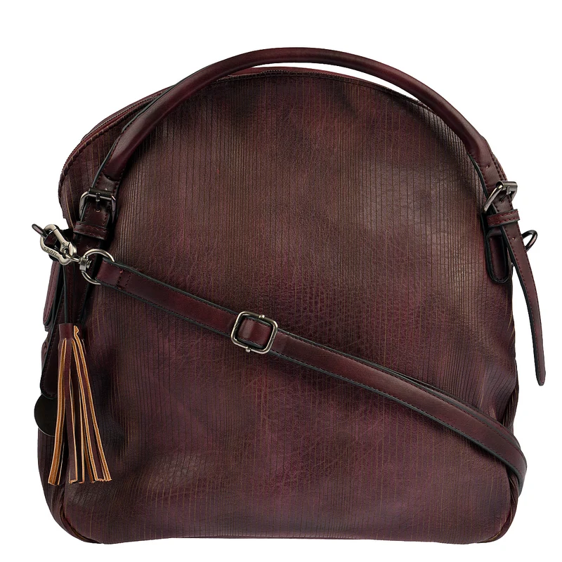 SURI FREY Handtasche Audrey Linecut in Bordeaux