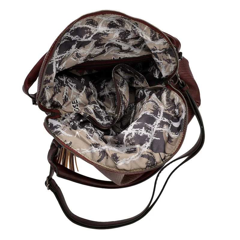 SURI FREY Handtasche Audrey Linecut in Bordeaux