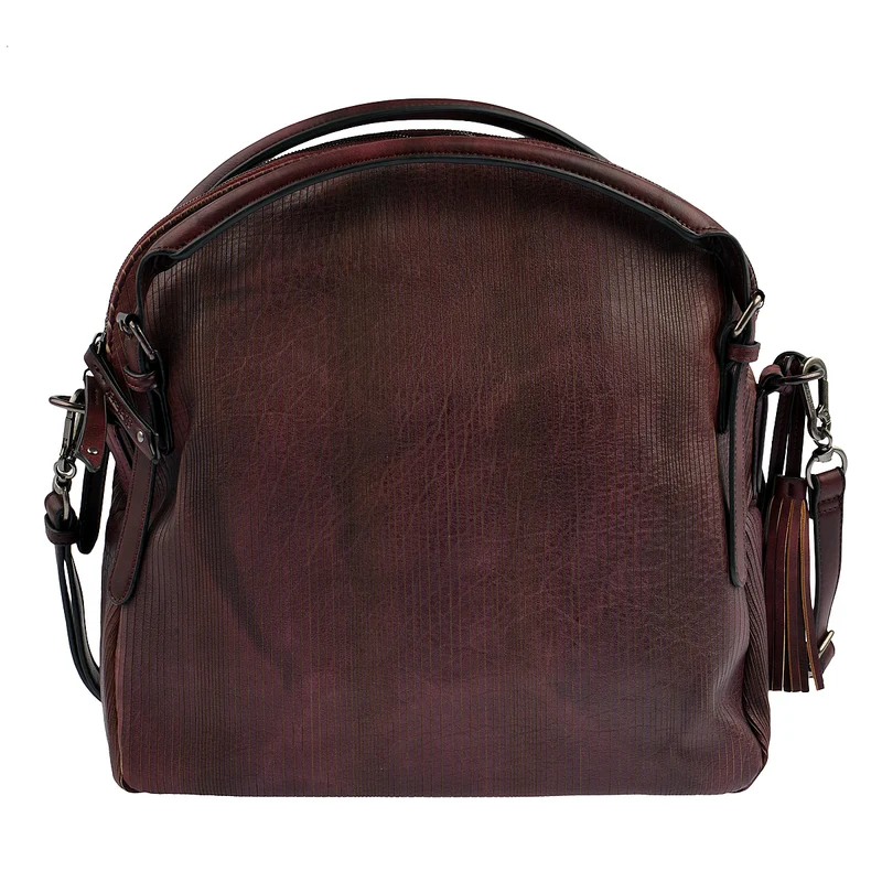SURI FREY Handtasche Audrey Linecut in Bordeaux