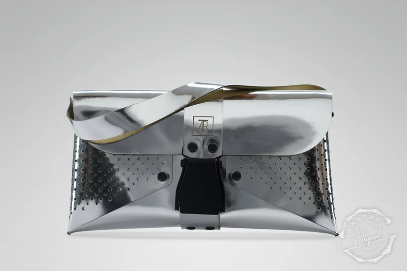 HANDTASCHE MIRROR SILVER/SCHWARZ