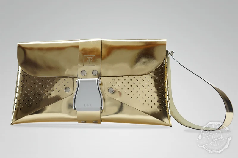 HANDTASCHE MIRROR GOLD/SILBER