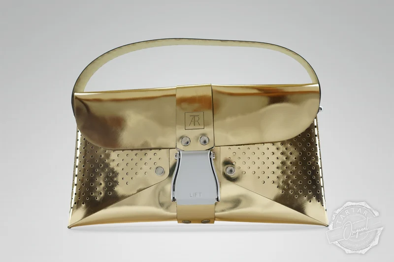 HANDTASCHE MIRROR GOLD/SILBER