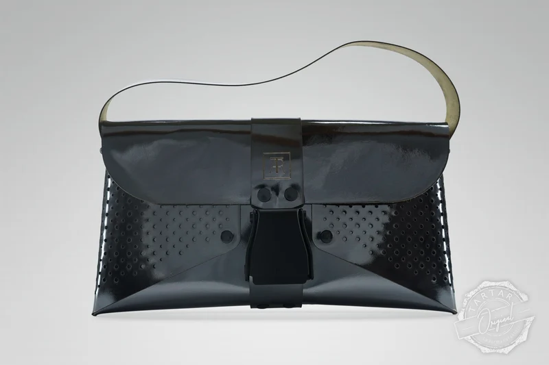 HANDTASCHE MIRROR ANTHRAZIT/SCHWARZ