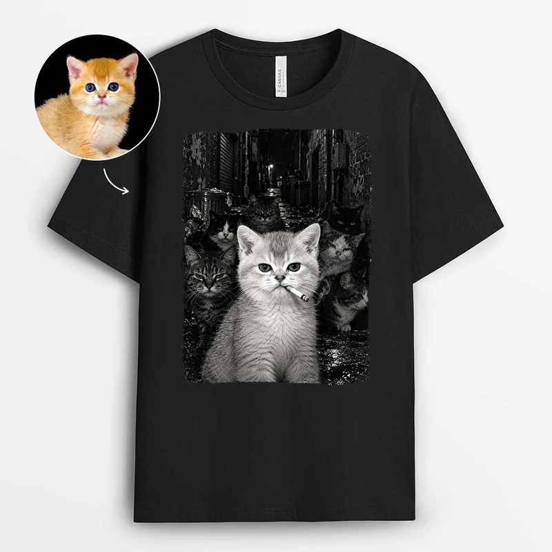 Gangster - Personalisiertes T Shirt Mit Bild