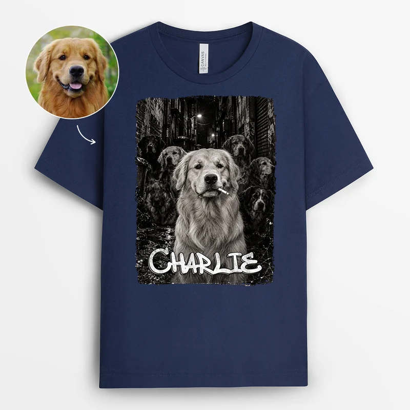 Gangster - Personalisiertes T Shirt Mit Bild