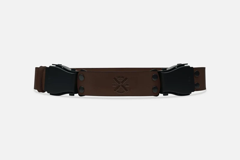 2-SCHNALLENGÜRTEL BIG DARKBROWN/SCHWARZ