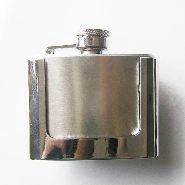 Gürtelschnalle Buckle Gürtelschliesse m. Trinkflasche Flachmann 60 ml Gürtel