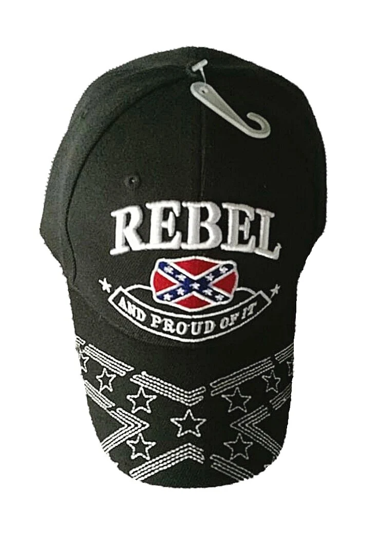 Baseballcap Cap mit Schirm schwarz Rebel
