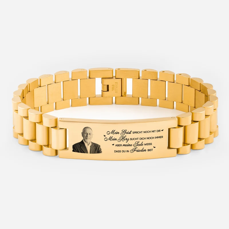 Mein Verstand Spricht Immer Noch Mit Dir Uhrenband - Personalisierte Trauergeschenke | Armband Mit Foto Papa Mama